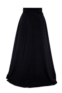3u1 Crna maksi suknja prednji dio